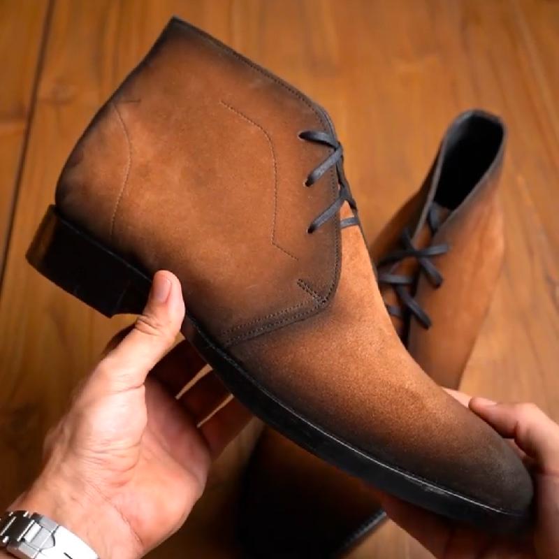 Men's Handcrafted Luxury Suede Chukka Boots