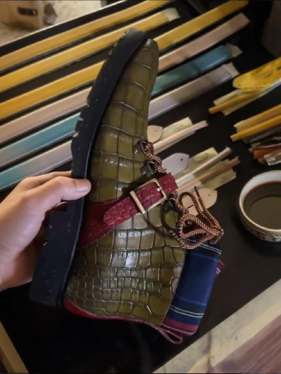 Handmade Crocodile Outdoor Boots