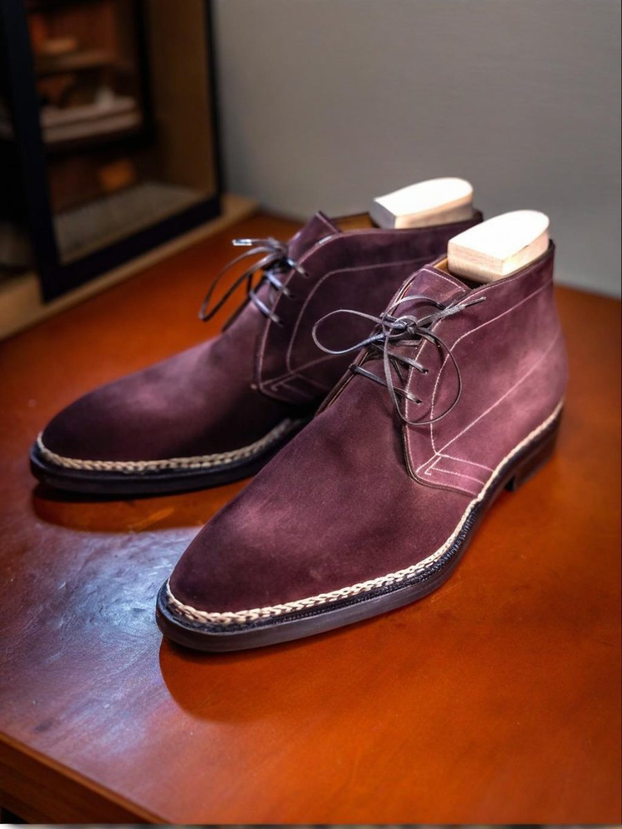 Suede Handmade Men's Chukka Boots-(Buy 2 Free Shipping✔️)