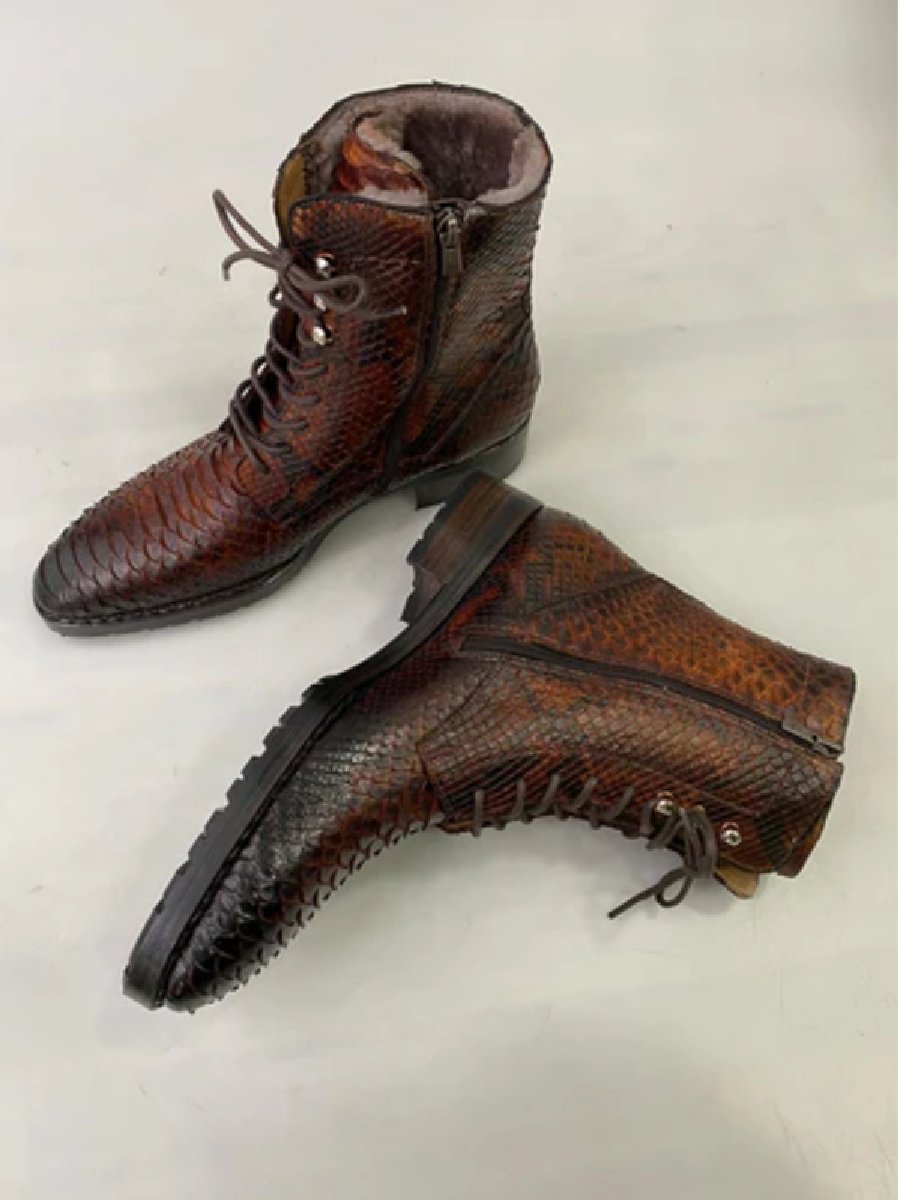 Handcrafted Padded Ankle Boots