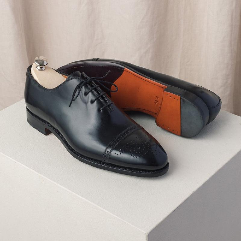 Luxurious Handmade Lace-up Oxfords