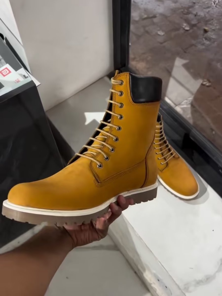 Men's Fall/Winter Lace-Up High Top Boots