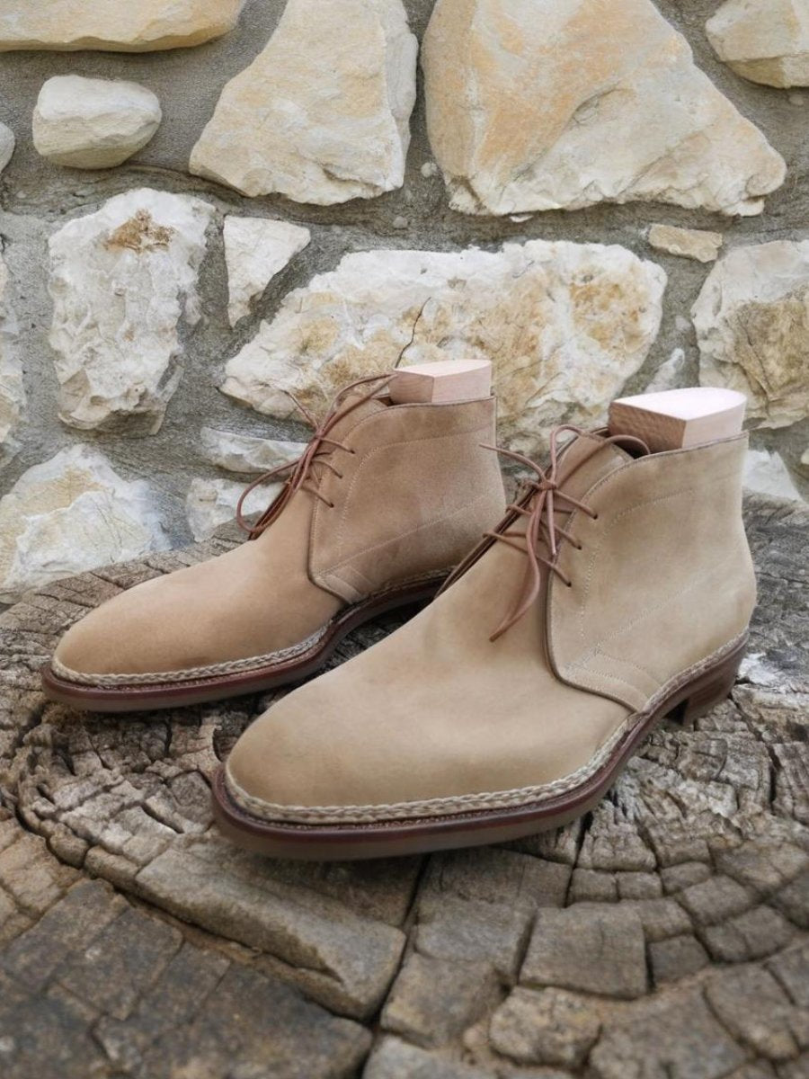 Suede Handmade Men's Chukka Boots-(Buy 2 Free Shipping✔️)