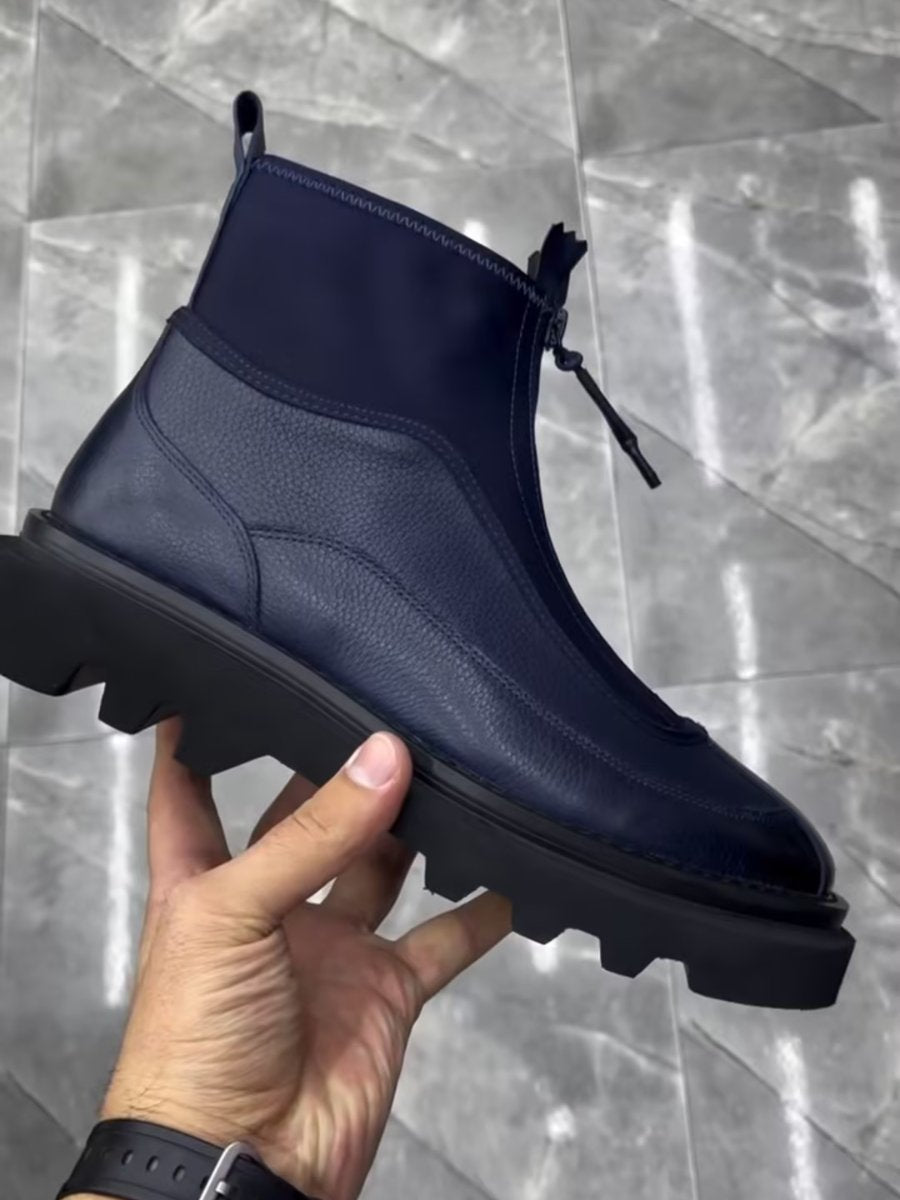 Men's Zipper Casual Ankle Boots