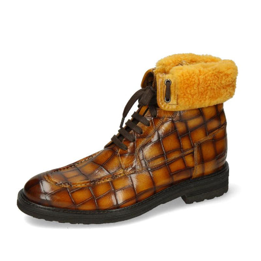 Men's Wool Lined Winter Leather Boots