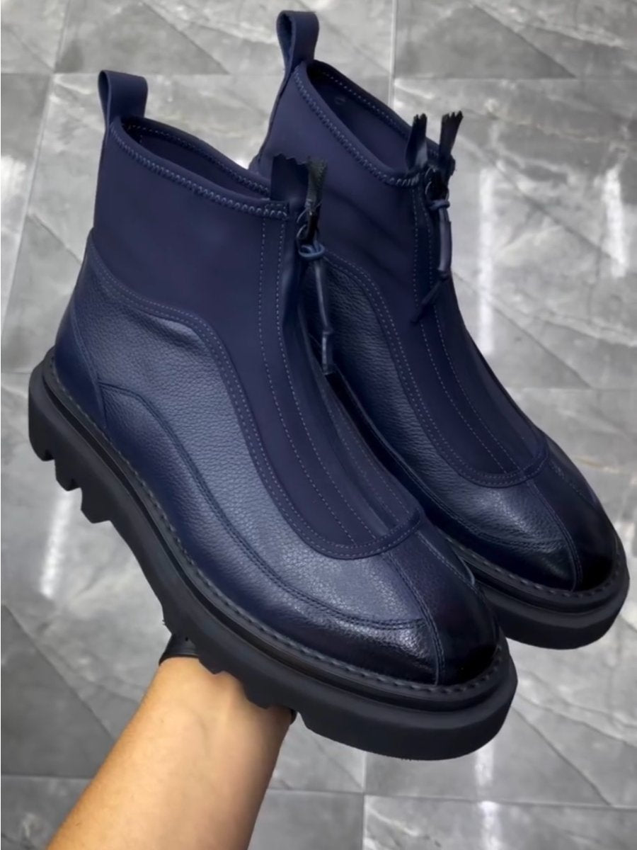 Men's Zipper Casual Ankle Boots