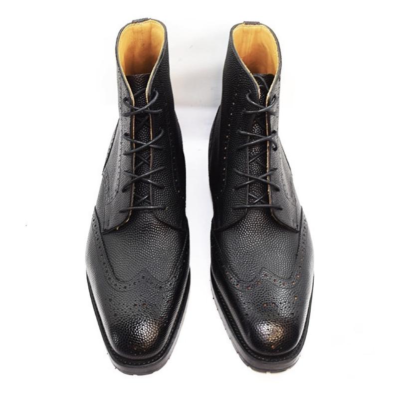 Handmade Luxury Carved Leather Boots