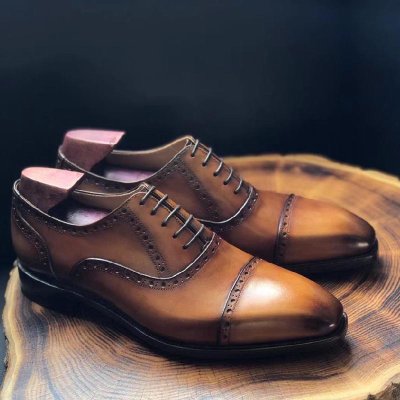 Classic Handmade Carved Formal Oxford