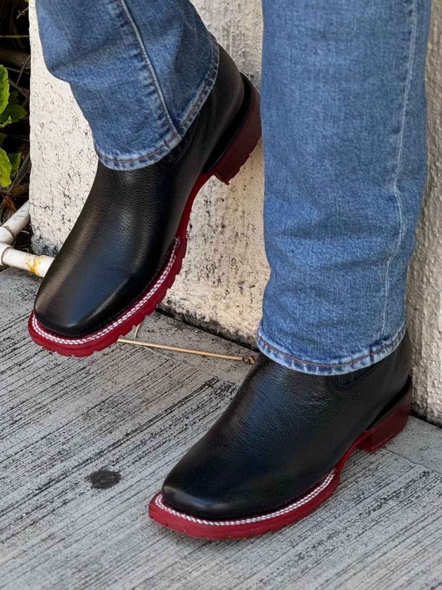 Western Cowboys Men's Square Toe Ankle Boots