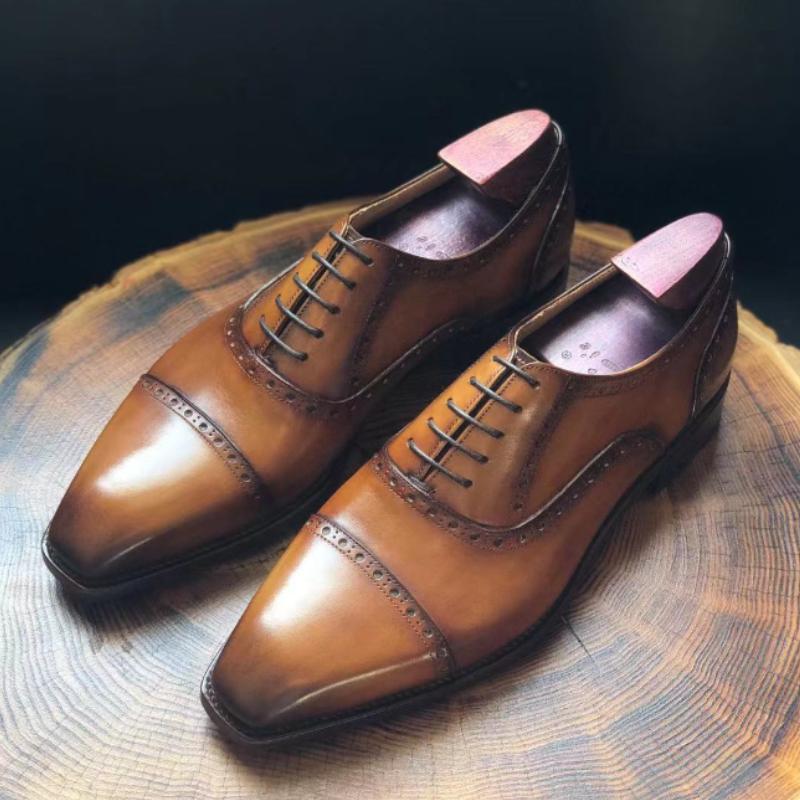 Classic Handmade Carved Formal Oxford