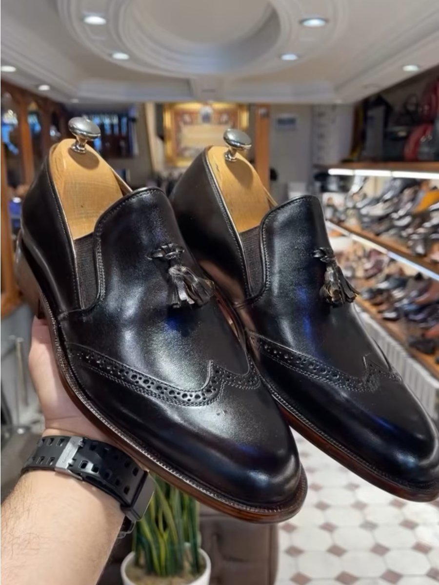 Men's Genuine Leather Tassel Loafers