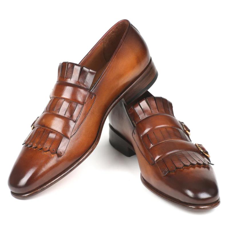 Men's Formal Business&Casual Leather Monk Shoes