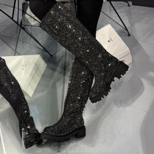 Ladies' Shiny Long Boots