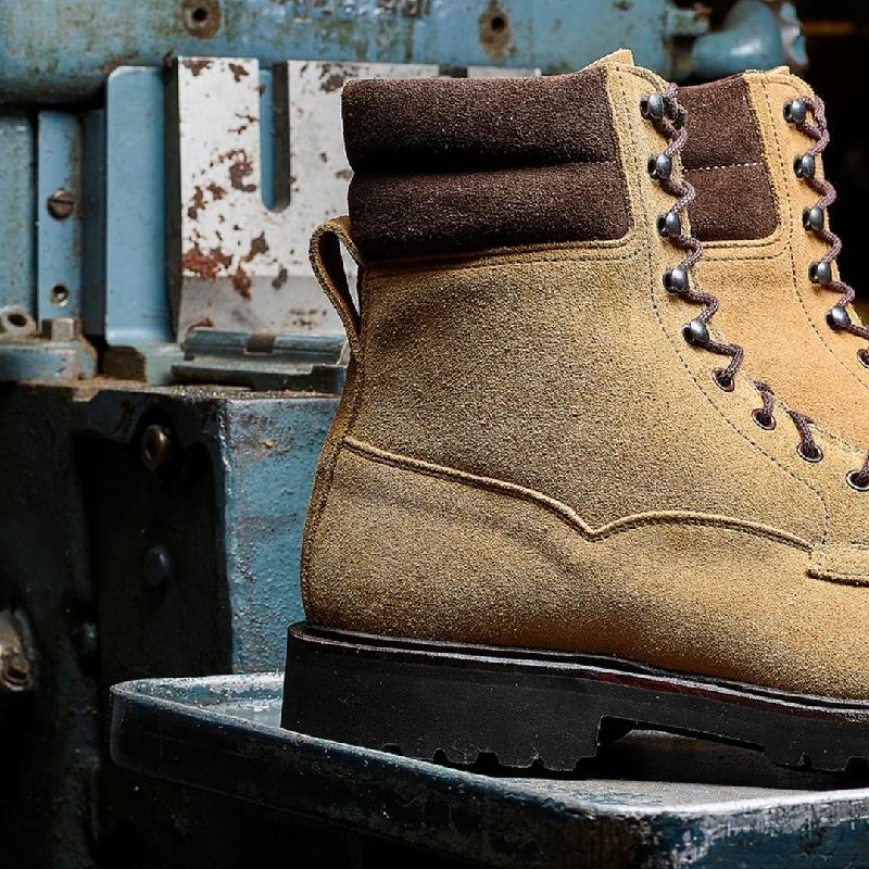 Handmade Men's High Top Work Boots