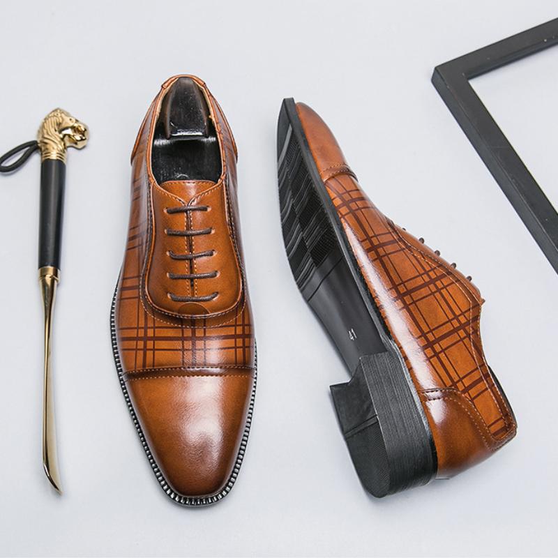 Pointed Toe Business Formal Oxford Shoes