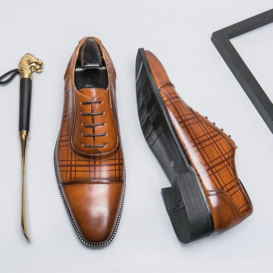 Pointed Toe Business Formal Oxford Shoes