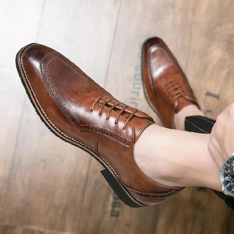 Business Formal Lace-up Leather Shoes