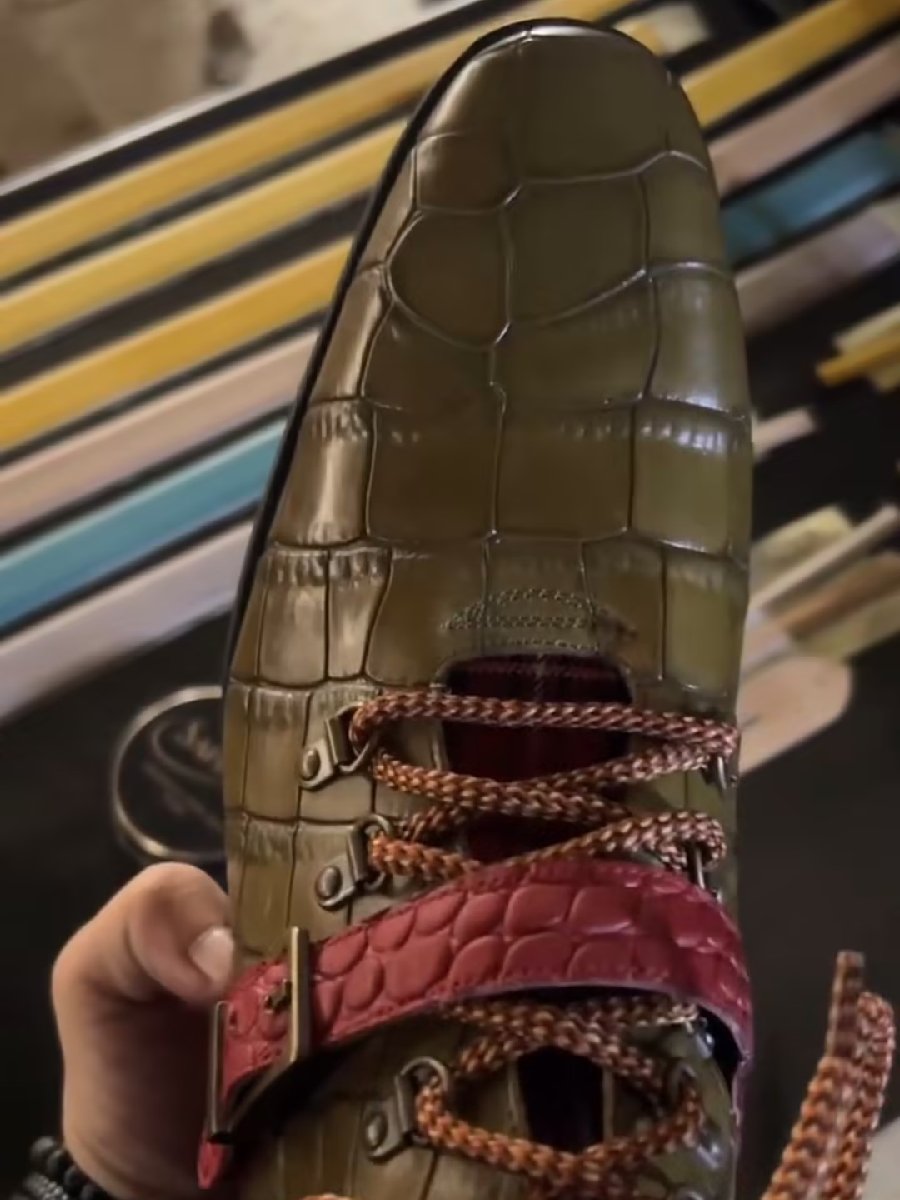 Handmade Crocodile Outdoor Boots