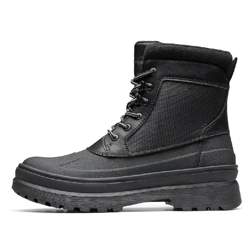 Mens Warm Fur Lined Outdoor Waterproof Boots