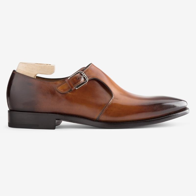 Men's Formal Wear Classic Leather Monk Shoes - Brown