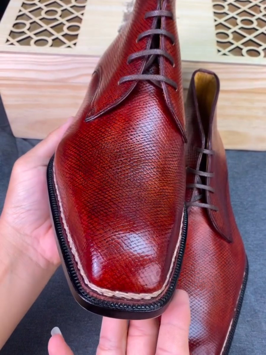 (⏰Last Day Promotion)Handmade Leather Lace-Up Chukka Boots-(Buy 2 Free Shipping✔️)