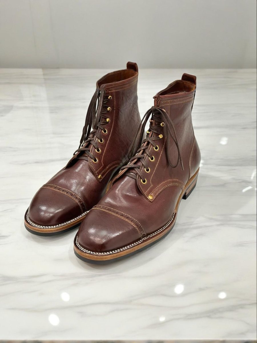 Classic Men's Handmade Leather Riding Boots