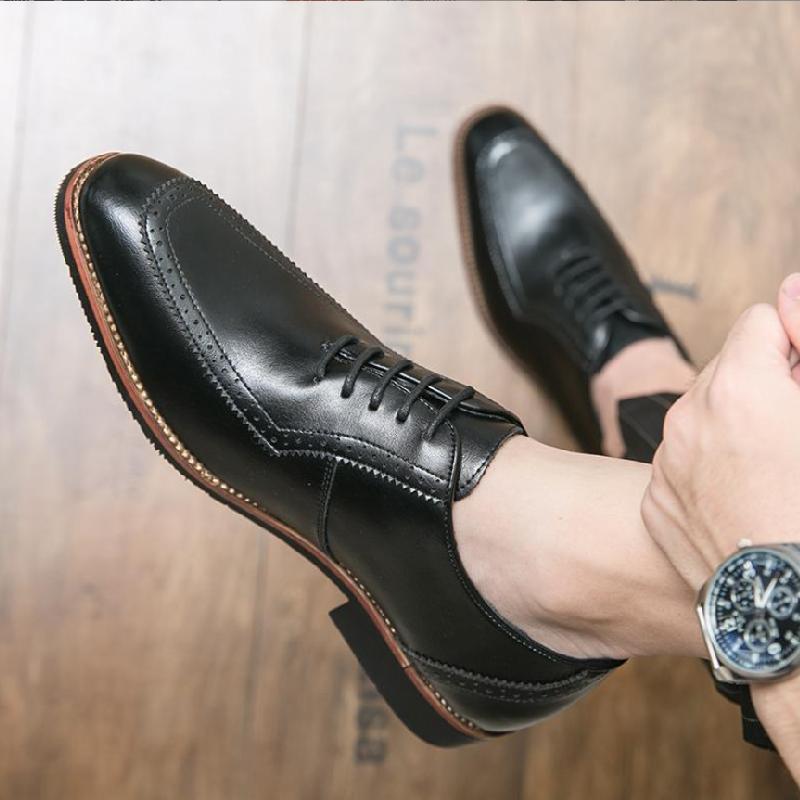 Business Formal Lace-up Leather Shoes