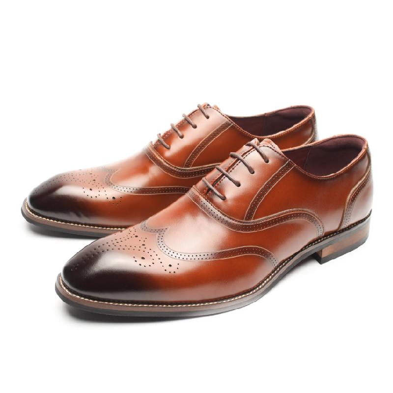 Handmade Brock Carved Oxford