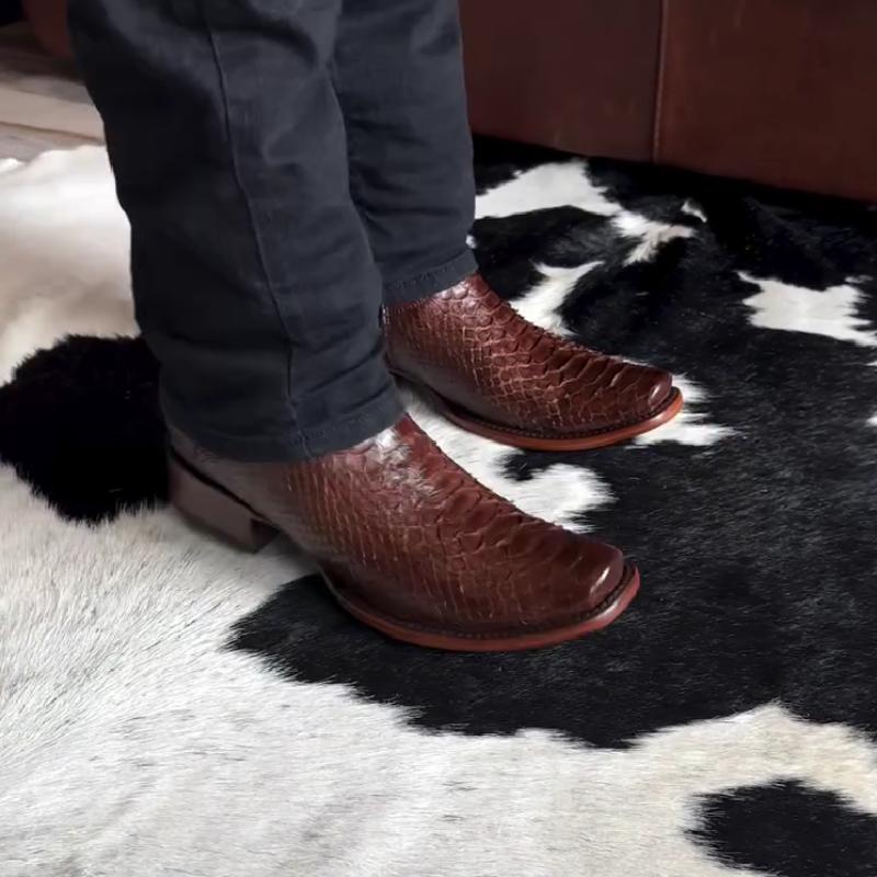 Cowboy Men's Leather Boots - Brown