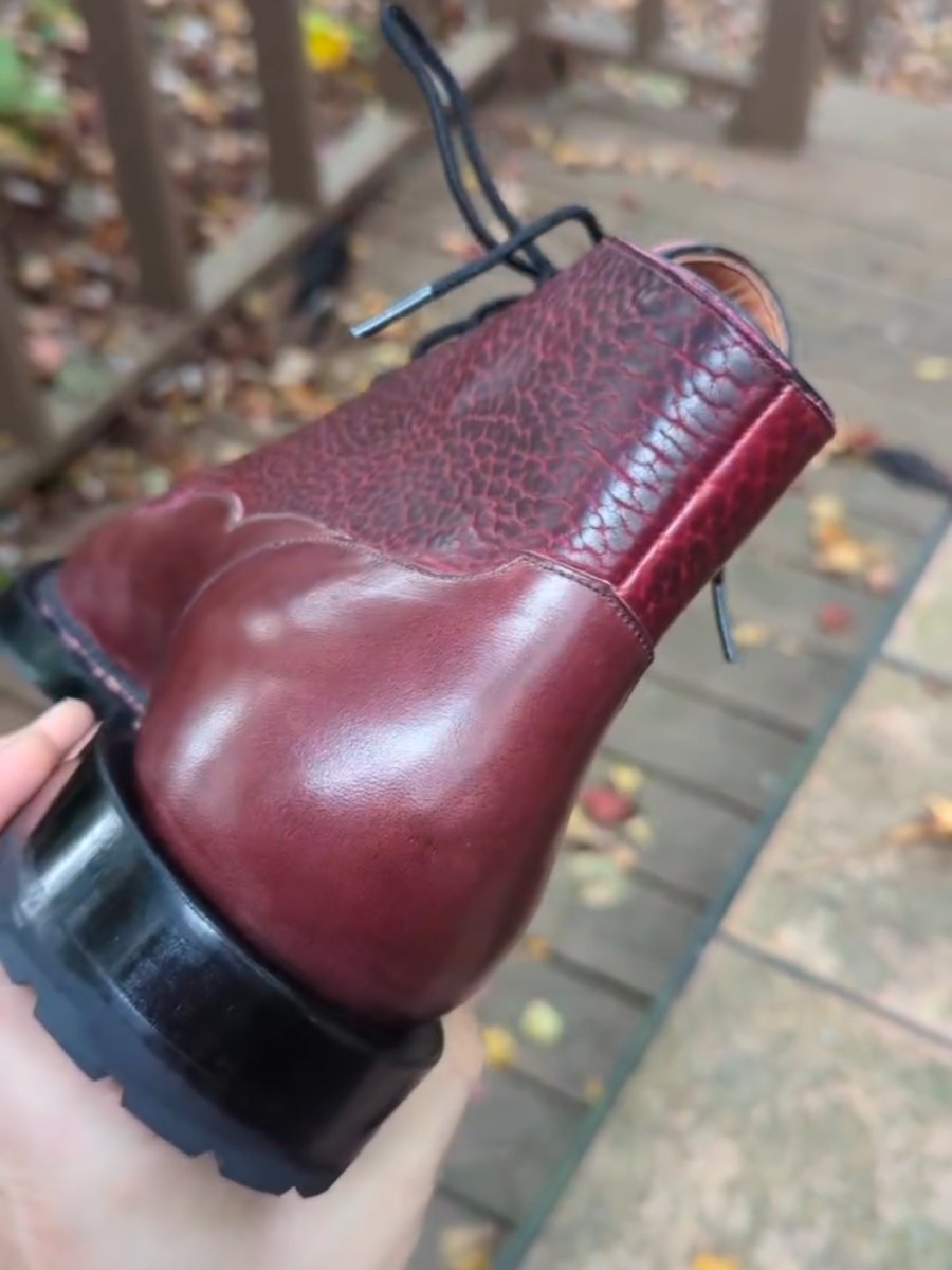 Handmade Men's Leather Work Boots