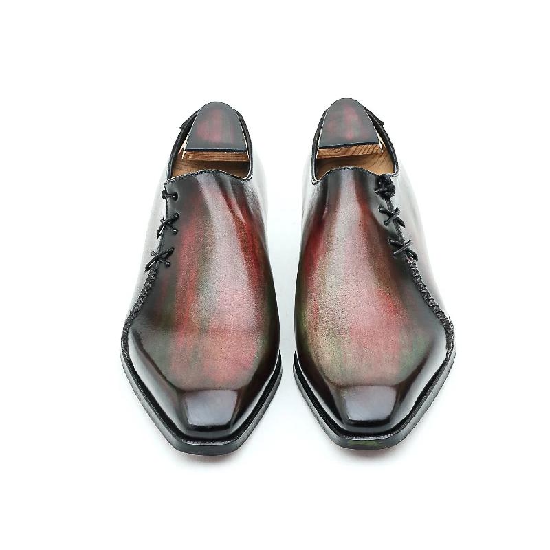 Handmade Side Lace-Up Oxfords