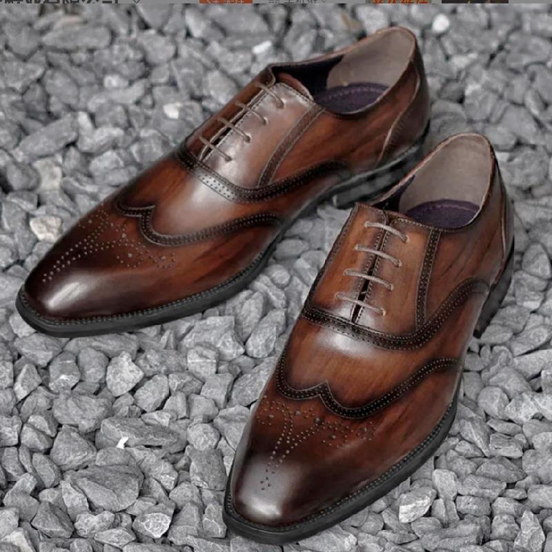 Handmade Brock Square Head Oxford