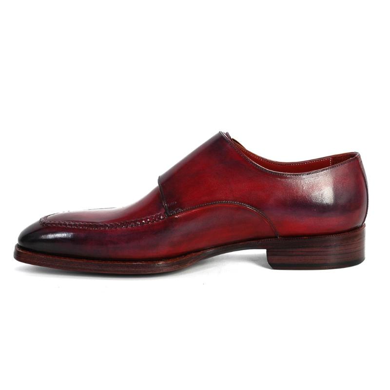 Italian Handmade Red Formal Business Monk