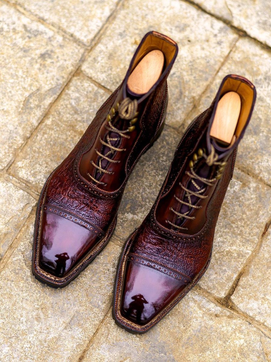 Handmade Men's Luxury Lace-Up High Top Boots