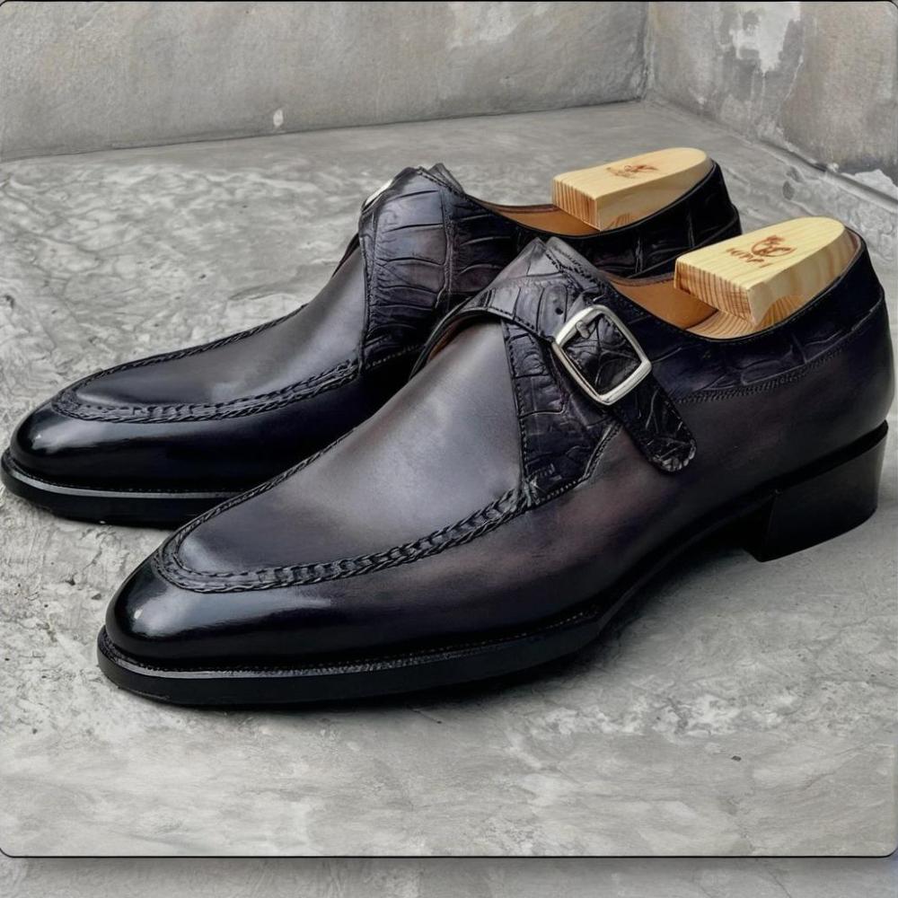 Italian Handmade Luxury Formal Single Monk