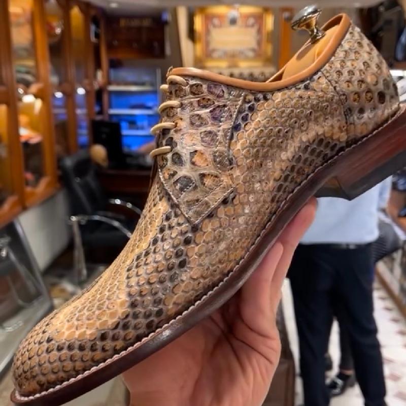 Handmade Python Leather Shoes