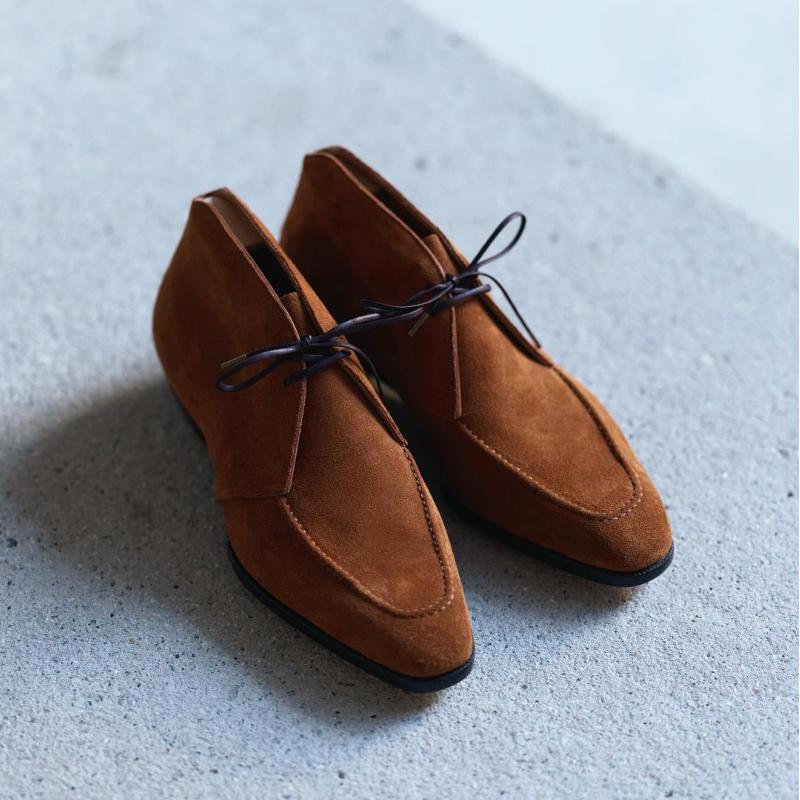 Handmade Luxury Suede Men's Chukka Boots