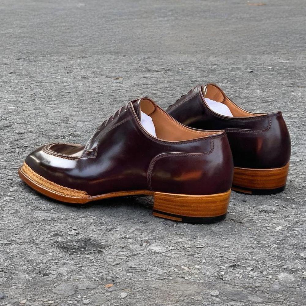 Italian Handmade Luxury Oxfords - Burgundy