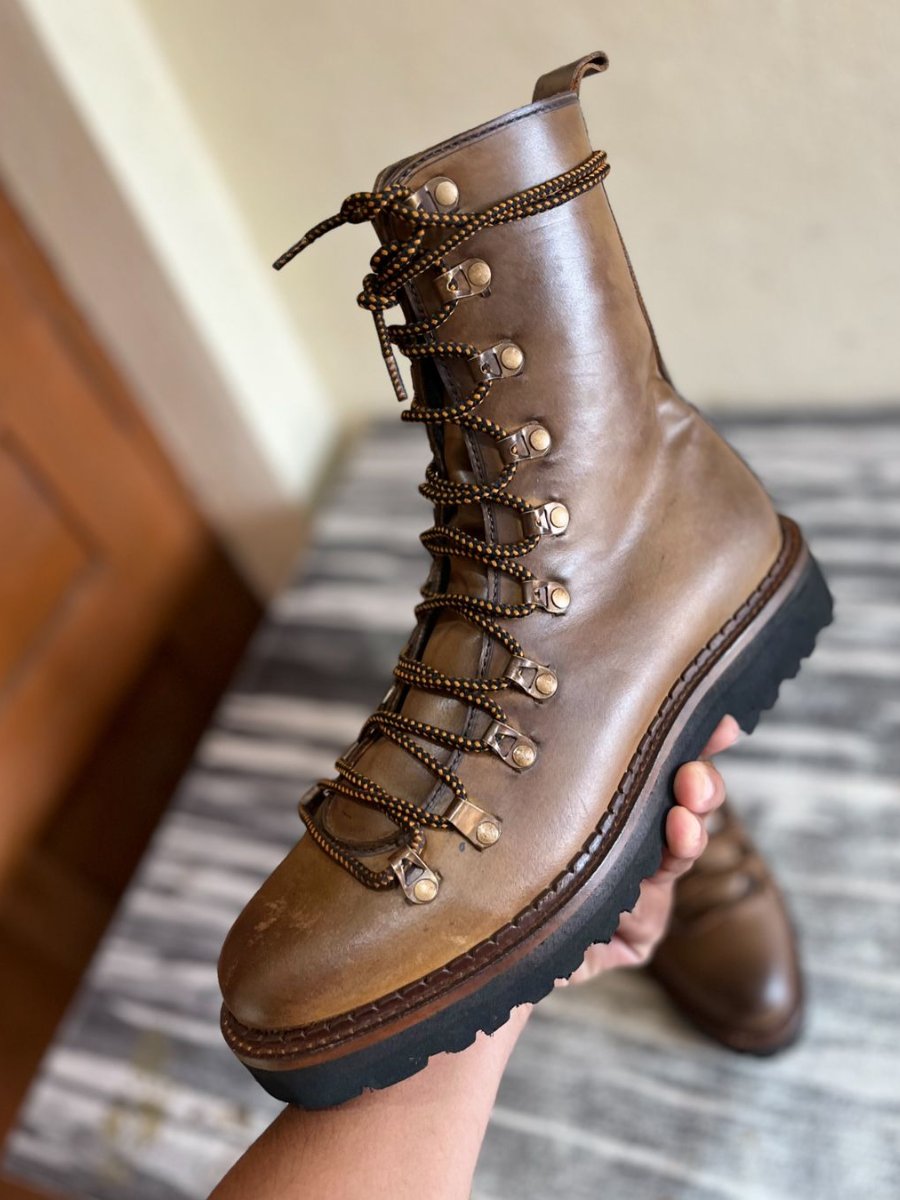 Handmade Genuine Leather Hiking Boots