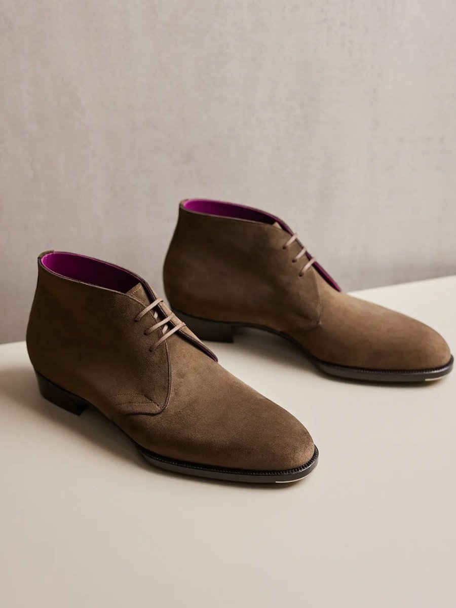 Classic Handmade Men's Leather Chukka Boots