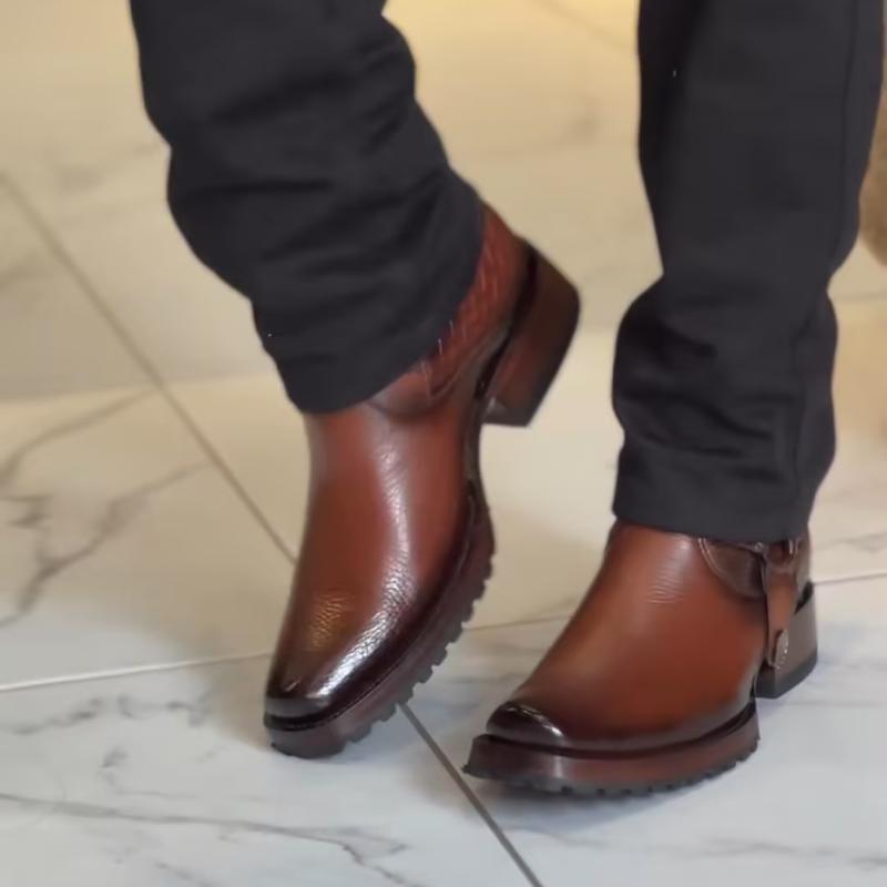 Men's Leather Suit Boots